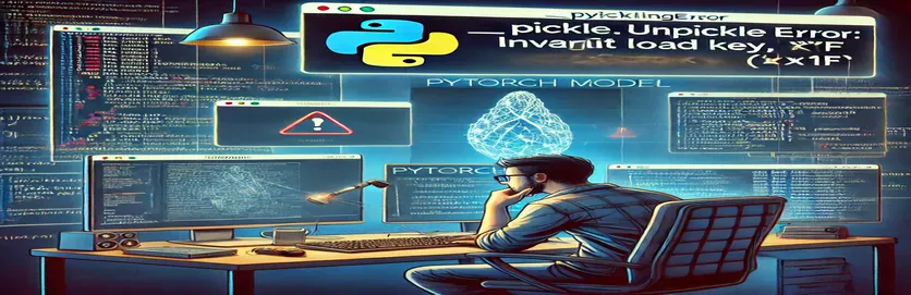 إصلاح خطأ تحميل نموذج PyTorch: _pickle.UnpicklingError: مفتاح تحميل غير صالح، 'x1f'