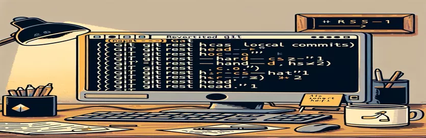 Revertir confirmaciones locales recientes en Git