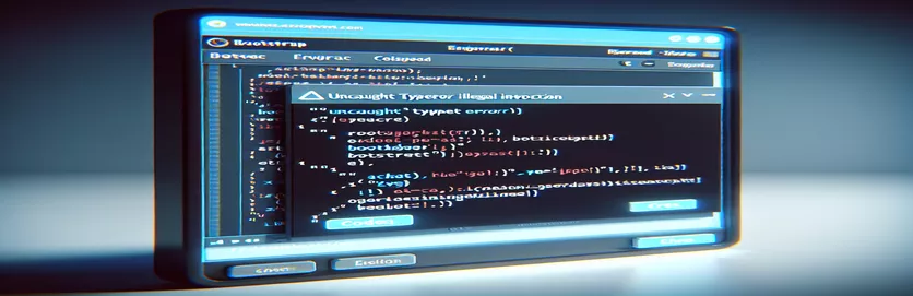 Obravnava napake »Uncaught TypeError: Illegal Invocation« v modalnih zagonskih programih