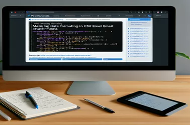 CSV ईमेल संलग्नकांसाठी पॉवरऑटोमेटमध्ये मास्टरिंग डेट फॉरमॅटिंग