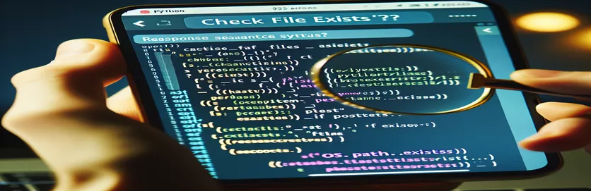 Cómo comprobar si existe un archivo en Python