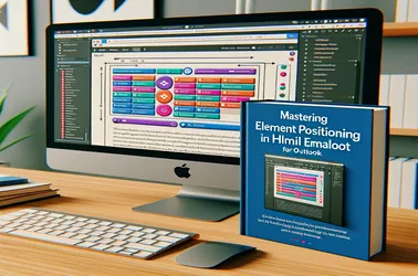 Elementide positsioneerimise valdamine Outlooki HTML-meilides