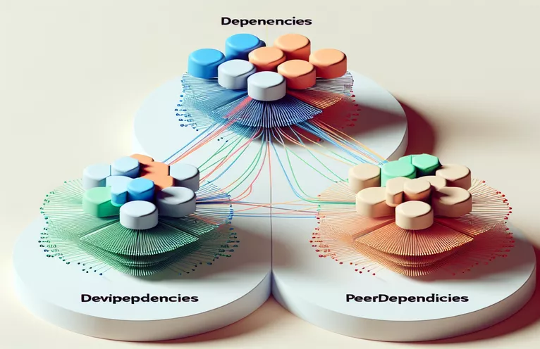Recognizing dependencies within the package of NPM.Requirements, developer dependencies, and peer dependencies in json