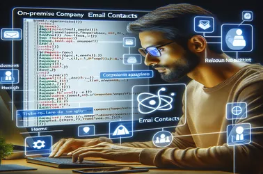 ReactJS Integration with On-Premise Company Email Contacts via the Teams Toolkit