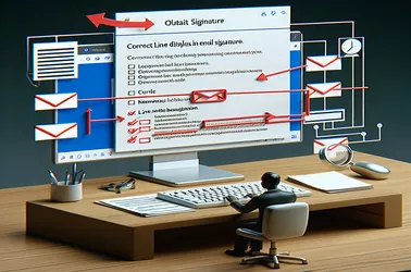 Abordar los problemas de visualización de líneas en las firmas de correo electrónico de Outlook