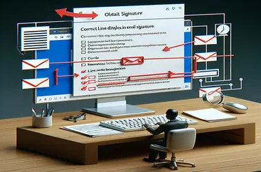 Behebung von Problemen mit der Zeilenanzeige in Outlook-E-Mail-Signaturen