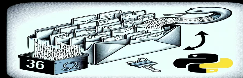 إزالة المرفقات بكفاءة من رسائل البريد الإلكتروني المؤرشفة في Python 3.6