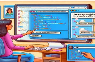 Como usar JavaScript para manter critérios de pesquisa em uma grade ASP.NET após selecionar itens