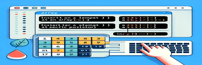 JavaScript - Hoe kan ik een element op een specifieke positie in een array invoegen?