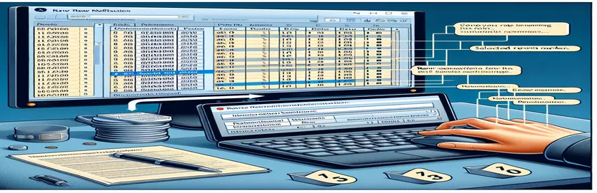 Implementieren der Zeilenauswahl für E-Mail-Benachrichtigungen in MS Access