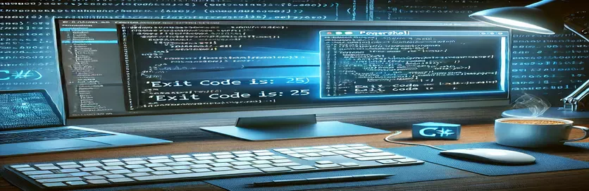 Получение кодов выхода из сценария PowerShell, вызванного C#