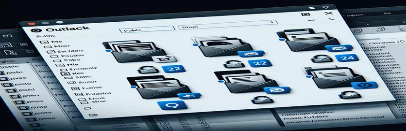 Openbare mappen met e-mail identificeren in Outlook
