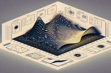 Οικόπεδο Scatter που βασίζεται σε JavaScript με καμπύλες ζώνες στο React