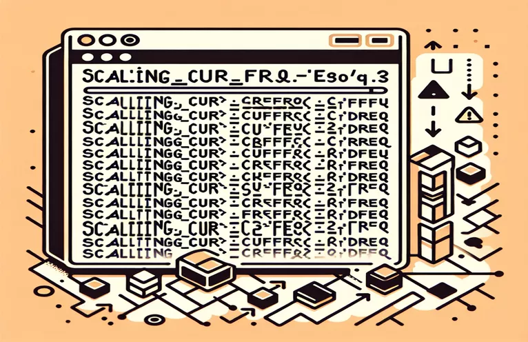 Resolving the scaling_cur_freq & scaling_max_freq Error in Ubuntu Docker Containers