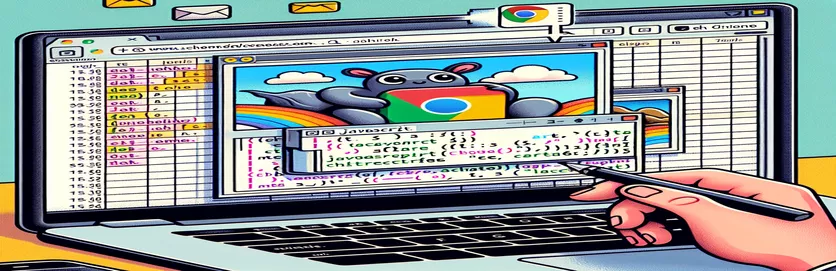 Chrome 拡張機能で JavaScript を使用して Excel セルに画像を挿入する