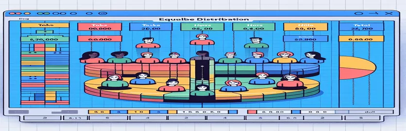 Excel Allocation of Team Charges Optimized for Equitable Distribution
