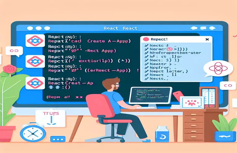 Como corrigir erros ao instalar o ReactJS usando npx create-react-app