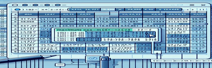 Efektīva maksimālo vērtību atrašana programmā Excel lielām datu kopām
