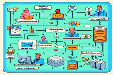 E-pasta verifikācija, izmantojot Node.js un MongoDB Atlas