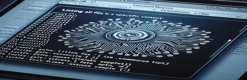 Com llistar tots els fitxers en un Git Commit específic