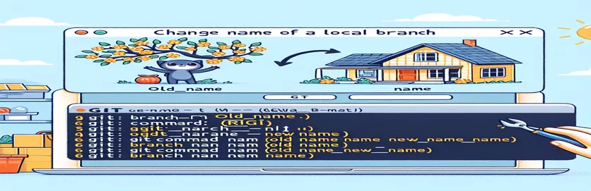 Canviar el nom d'una sucursal local a Git