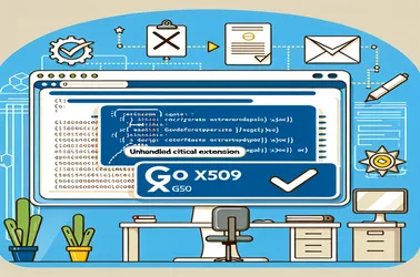 Riešenie „x509: neošetrené kritické rozšírenie“ v overení certifikátu Go