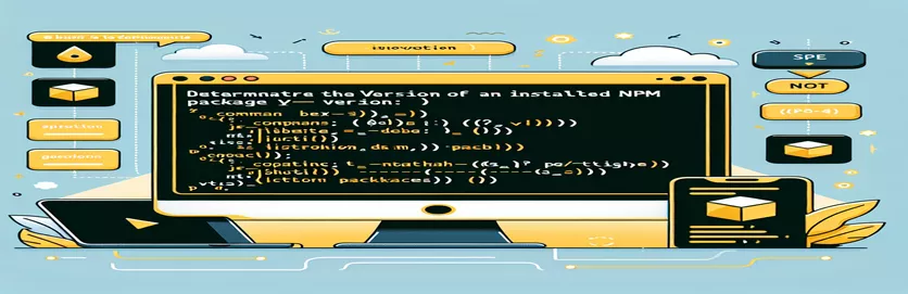Bestimmen der Version eines installierten npm-Pakets in Node.js