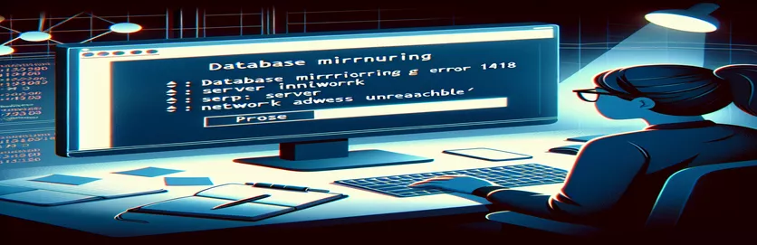 Løser databasespeilingsfeil 1418: Servernettverksadresse kan ikke nås