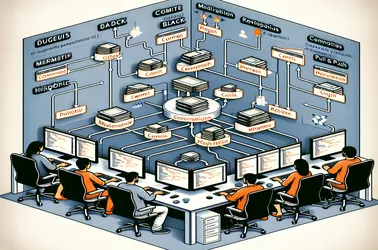 Organización eficiente de archivos en un repositorio Git para múltiples desarrolladores