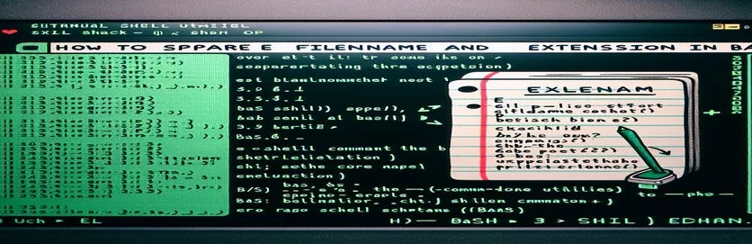 Com separar el nom del fitxer i l'extensió a Bash