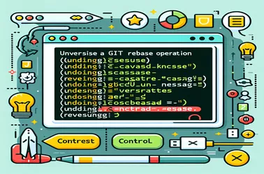 Com revertir una operació de rebase de Git