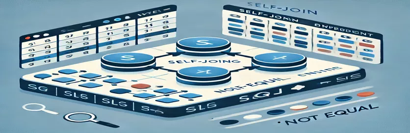 Exkluderar självparande rader i SQL Server Self-Joins