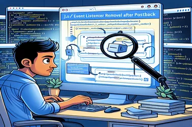 Risoluzione dei problemi di rimozione di JavaScript EventListener dopo il postback