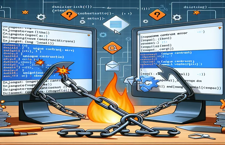 Handling SendGrid Email Verification's UniqueConstraint Error in Django