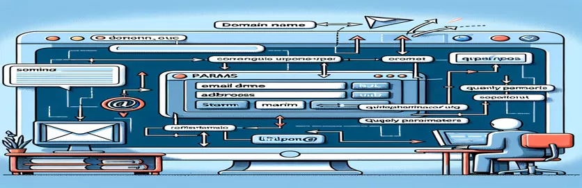 PARAMS メソッドを使用した電子メール アドレスの Web サイト URL への統合