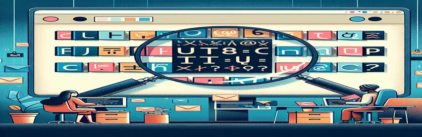 SMTP 表示名の UTF8 文字を調べる