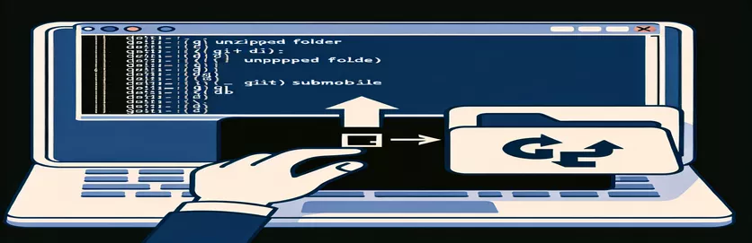 मार्गदर्शक: Git Submodule म्हणून अनझिप केलेले फोल्डर जोडा