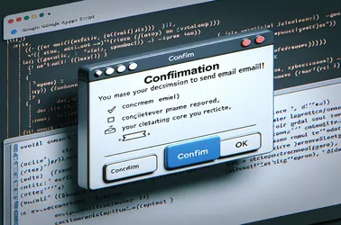 تنفيذ تأكيد مربع الحوار قبل إرسال رسائل البريد الإلكتروني باستخدام Google Apps Script