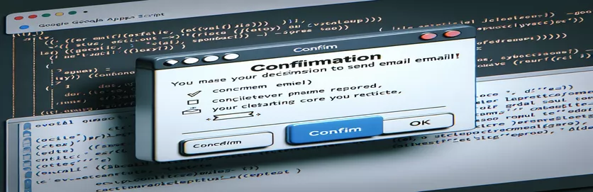 Google Apps സ്‌ക്രിപ്റ്റ് ഉപയോഗിച്ച് ഇമെയിലുകൾ അയയ്‌ക്കുന്നതിന് മുമ്പ് ഡയലോഗ് ബോക്‌സ് സ്ഥിരീകരണം നടപ്പിലാക്കുന്നു