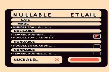 Hantera nullbara och icke-nullbara e-postingångar