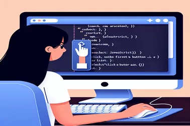 JavaScript для имитации нажатия первой кнопки в списке