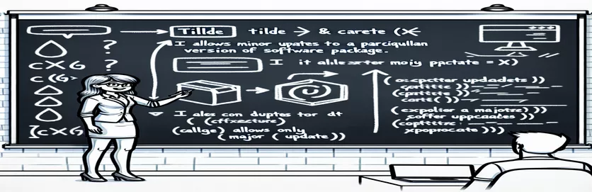 Compreendendo Til e Caret em package.json