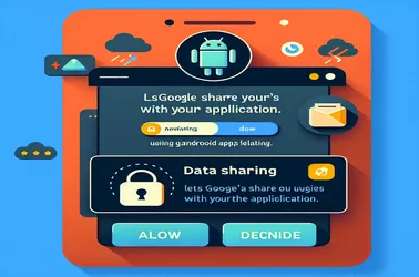 Android 앱에서 Google 로그인의 데이터 공유 메시지 이해