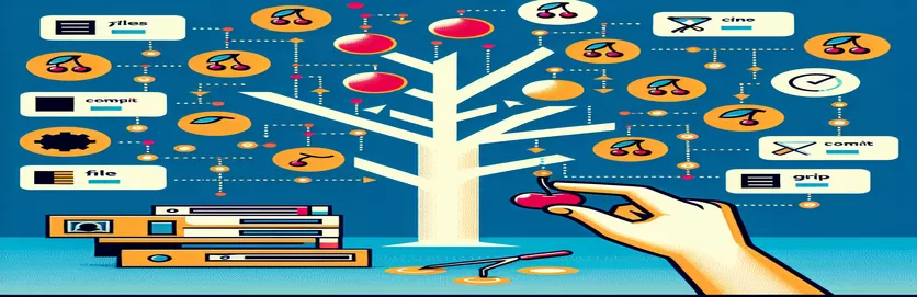 Com escollir fitxers de cirera entre arbres Git