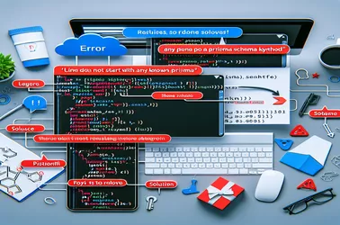 PostgreSQL의 줄이 알려진 Prisma 스키마 키워드로 시작되지 않습니다 오류로 FastAPI 수정