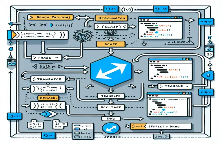 JavaScript の移動とスケールを使用して正しいドラッグ位置を計算する