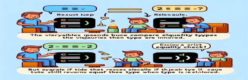 JavaScript ਵਿੱਚ == ਬਨਾਮ === ਦੀ ਵਰਤੋਂ ਨੂੰ ਸਮਝਣਾ