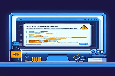 सेंडग्रिड के साथ ASP.NET वेबफॉर्म में SSL/TLS प्रमाणपत्र अपवादों का समाधान करना
