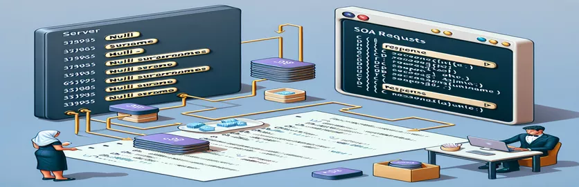 Veiledning for håndtering av null etternavn i SOAP-forespørsler