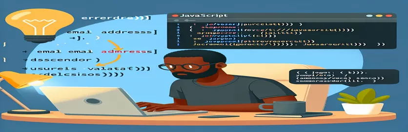 JavaScript સાથે ઇમેઇલ સરનામાંને માન્ય કરી રહ્યાં છે